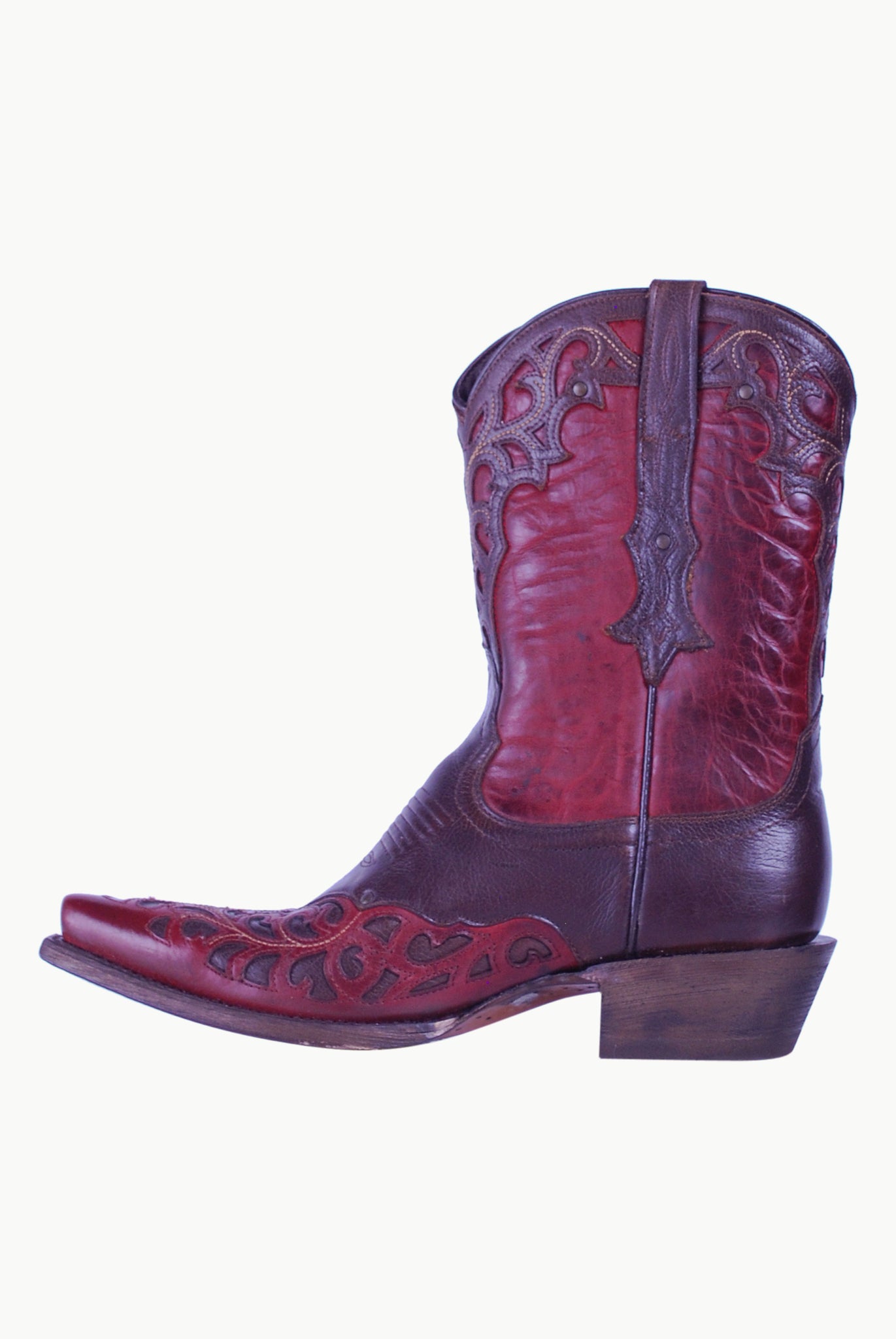 Red and Brown Cowboy Boots